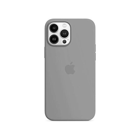 iPhone 13 Pro Max İçi Kadife Logolu Silikon Lansman Kılıf