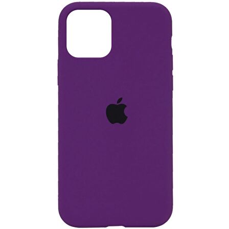 iPhone 11 İçi Kadife Logolu Silikon Lansman Kılıf