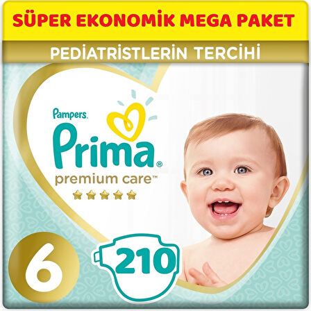 Prima Premium Care Bebek Bezi 6 Numara XL 210 Adet (6 x 35 Adet)