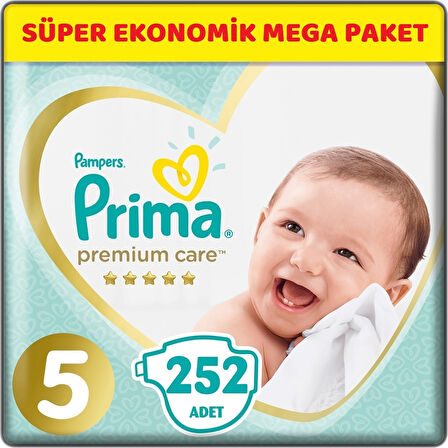 Prima Premium Care Bebek bezi Beden:5 (11-16Kg) Junior 252 Adet