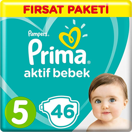Prima Pampers Aktif Bebek Junior Bebek Bezi 11-16 KG 5 Beden 92 Adet