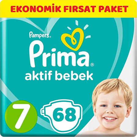 Prima Bebek Bezi Beden:7 (15+Kg) XX Large 68 Adet Ekonomik Fırsat