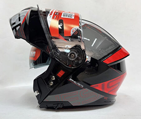 MT Genesis Sv Atempo B15 Parlak Renk Çene Açılır Kask Iç Güneş Vizörlü 2XL