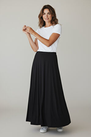 KADIN BELİ LASTİKLİ KALIN KIŞLIK BALIK ETEK