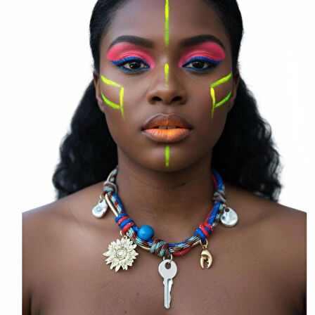 Boncuk Detay İp Kolye