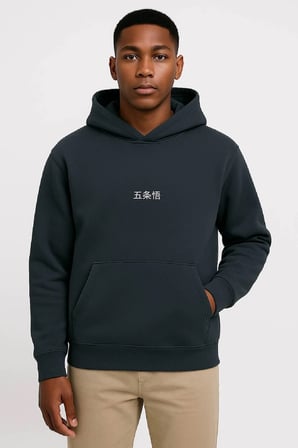 Lenithra Jujutsu Kaisen Gojo Anime Sırt Baskılı Unisex Oversize Hoodie Füme / XL