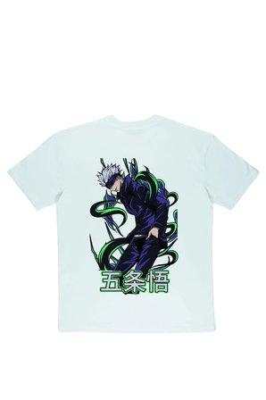 Lenithra Jujutsu Kaisen Gojo Anime Sırt Baskılı Unisex Oversize T-shirt Beyaz / L