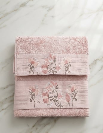 Gökçe Süzene Bambu Bürümcük Analı Kızlı Havlu Seti (1 Adet 30x50 cm ve 1 Adet 50x90 cm ) %70 Bambu %30 Pamuk