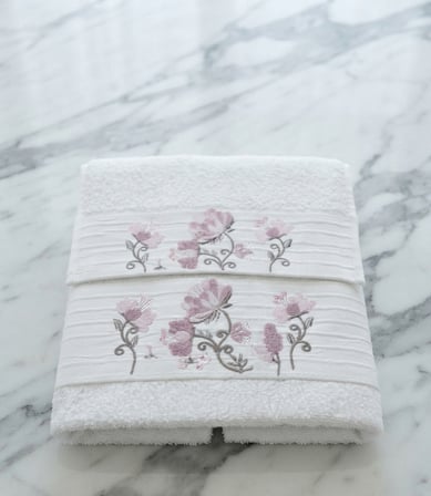 Gökçe Süzene Bambu Bürümcük Analı Kızlı Havlu Seti (1 Adet 30x50 cm ve 1 Adet 50x90 cm ) %70 Bambu %30 Pamuk