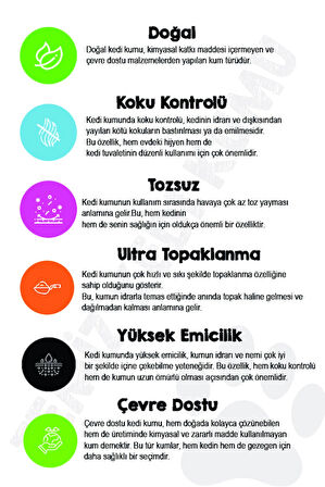 Less Free 20 Lt Gökkuşağı Beyaz Bentonit Kedi Kumu Ince Tane