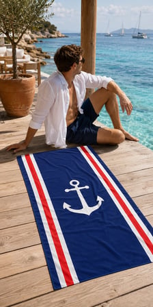 Gökova Home | Anchorline | Plaj Havlusu Mikrofiber 75x150 cm Hızlı Kuruyan