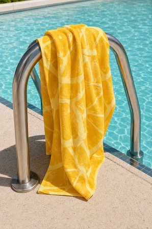 Gökova Home Lemon Plaj Havlusu Mikrofiber 75x150 cm Hızlı Kuruyan