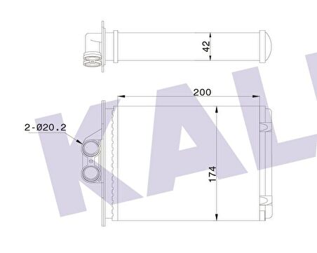 VECTRA B KLİMASIZ KALORİFER RADYATÖRÜ 1618049 GOLD