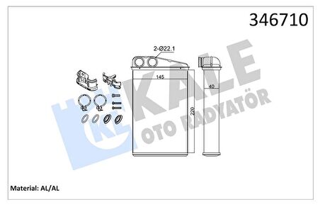 MEGANE 2 SCENİC 2 GRAND SCENİC 2 KALORİFER RADYATÖRÜ 7701207712 7701208323 NS GOLD