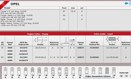 SİBOP GAYDI G0875 IN 8 EX 8 CORSA 1.2-16V 0640007 GOLD