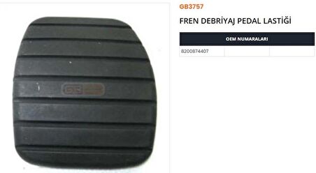 FREN DEBRIYAJ PEDAL LASTIGI MASTER III-MEGANE III- TRAFIC II-NV400-MOVANO B 8200874407 GOLD