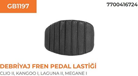 PEDAL LASTIGI FREN DEBRIYAJ KANGOO 7700416724 GOLD