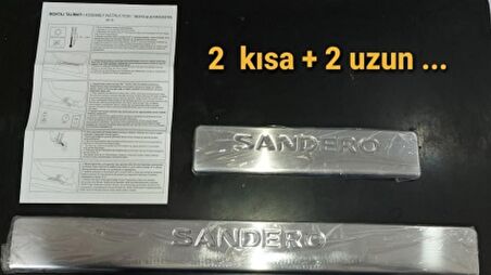 DACİA SANDERO KAPI EŞİK KAPLAMASI (2 UZUN + 2 KISA) 8900100119 KN GOLD