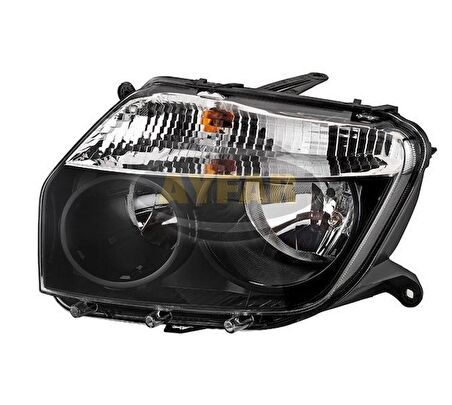 DACİA DUSTER ÖN SAĞ FAR 2010-2013 SİYAH ÇERÇEVELİ 260609877R 260605370R RM GOLD