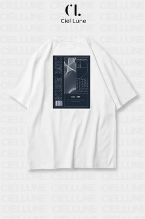 Nevermind Unisex Golden Ratio Baskılı Oversize Tişört