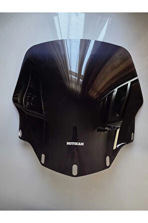 MOTOCAM Honda Goldwing GL 1500 Siperlik Ön Cam 2007-2008 Model 66cm Siyah Renkli 4mm