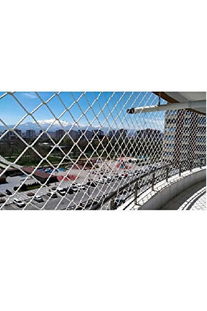 3,50 X 14 Metre Balkon Merdiven Güvenlik Filesi Ağı Kalınlık 6 Mm Göz 5 X5 Cm 