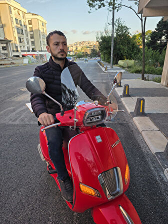 MOTOCAM Küba Grace 50 125 Ön Cam 2023-2025 Model 42cm şeffaf Renkli Elcikli APARATSIZDIR