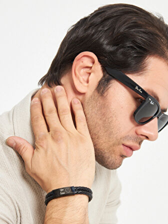 Kişiye Özel Tasarım Gravül Deri Bileklik, İsim Yazılı Bileklik, Sevgiliye Hediye