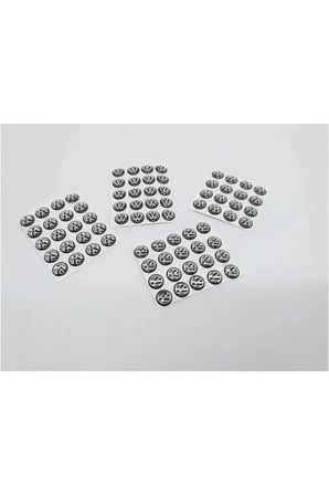 Volkswagen Anahtar Logosu 12mm Vw Kumanda Logosu (2 Adet) 3c0837891a