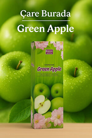 Darshan Incense - Green Apple 20'li Çubuk Tütsü