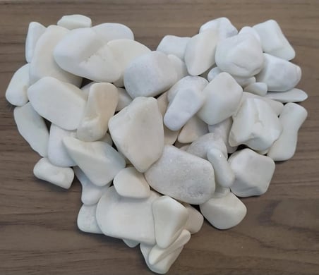 Beyaz Dolomit Taşı 10 Kg 2-4 CM | Saksı Üstü Dekoratif Çakıl Taşı | Teraryum Bahçe Peyzaj ve Akvaryum Taş