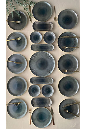 Green Gold 12 Kişilik 21 Parça Kahvaltı Takımı