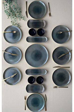 Green Gold 8 Kişilik 17 Parça Kahvaltı Takımı