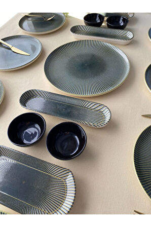 Green Gold 8 Kişilik 17 Parça Kahvaltı Takımı