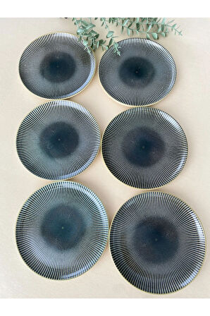 Green Gold 6 Adet Servis/Pasta Tabağı