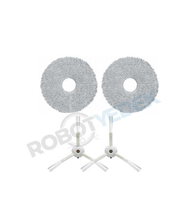 Roborock Q Revo MaxV Uyumlu Mop ve Yan Fırça-4 Parça