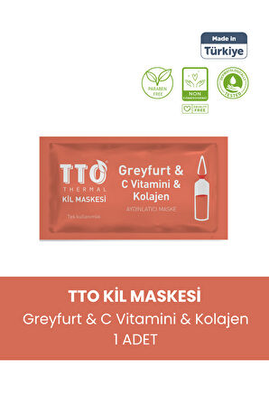 TTO THERMAL KİL MASKESİ GREYFURT & C VİTAMİNİ 1 Adet 
