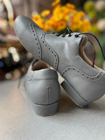 gri brogue erkek yeni rahat kalıp dans ayakkabısı, klasik zarafeti modern-hafif-Tango, dans ve salon