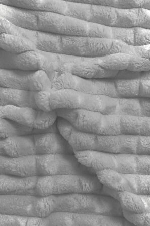 Merinos Modern Line Tek Kişilik 2 Parça Battaniye Seti - Gri