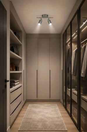 Spoty 2'Li Gri Renkli BEYAZ IŞIK Modern Tasarım Salon - Mutfak - Banyo Spot Sıralı Avize