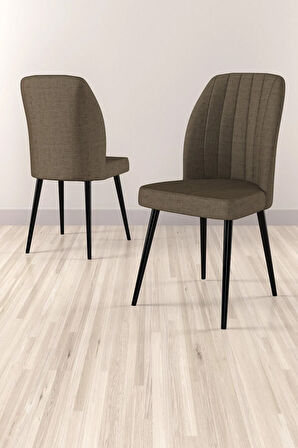 Milas Beyaz Mermer Desen 80x132 MDF Açılabilir Yemek Masası Takımı 4  Sandalye