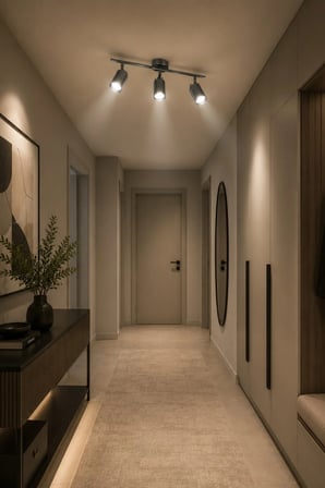 Spoty 3'Lü Gri Renkli GÜN IŞIĞI Modern Tasarım Salon - Mutfak - Banyo Spot Sıralı Avize