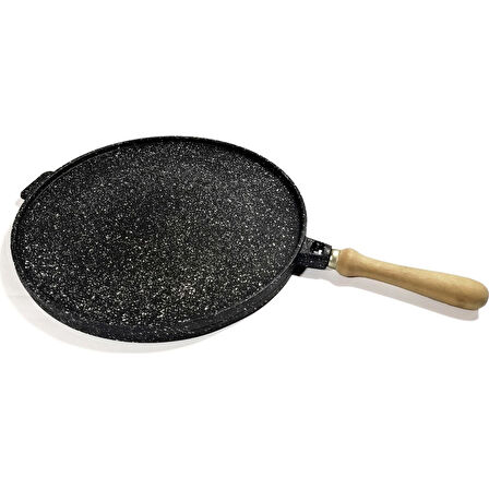 Çift Taraflı DÖKÜM 34 CM  bazlama Gözleme Katmer ızgara mangal tava