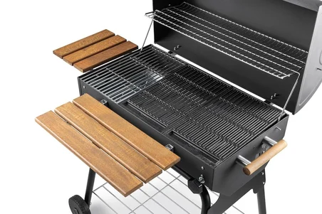 Grillord‑75 Kömürlü Barbekü (2 Adet Döküm Izgaralı) + Hediye Seti (Önlük + Kılıf )