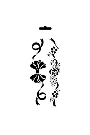 Stencıl Şablon 10*25cm Mu48