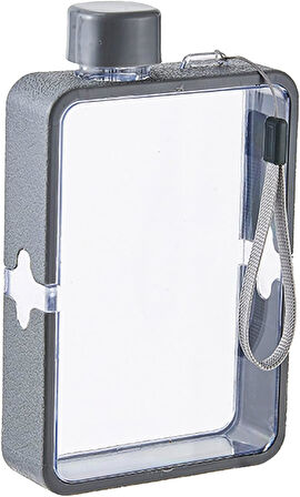 Özel Tasarım Ergonomik Çantada Taşınabilir Renkli Şeffaf Okul İş Tablet Notebook Su Şişesi Matara 380 ml