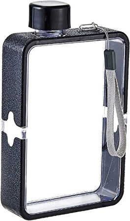 Özel Tasarım Ergonomik Çantada Taşınabilir Renkli Şeffaf Okul İş Tablet Notebook Su Şişesi Matara 380 ml