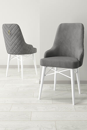 Mazaka Beyaz 80x132 Açılabilir Mdf Masa Yemek Odası Takımı, Mutfak Takımı 4 Sandalye 1 Bench