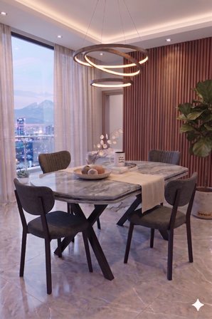 Nova Serisi Modern Yemek Masası Takımı - 4 Kişilik Salon & Mutfak Seti - Renk Seçenekli
