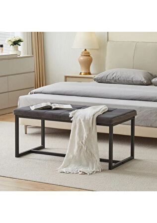  Silla Modern Metal Ayaklı Bench